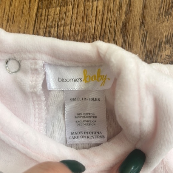 Bloomie’s Baby Heart Dress Size 6M 12-16 lbs - Picture 3 of 4